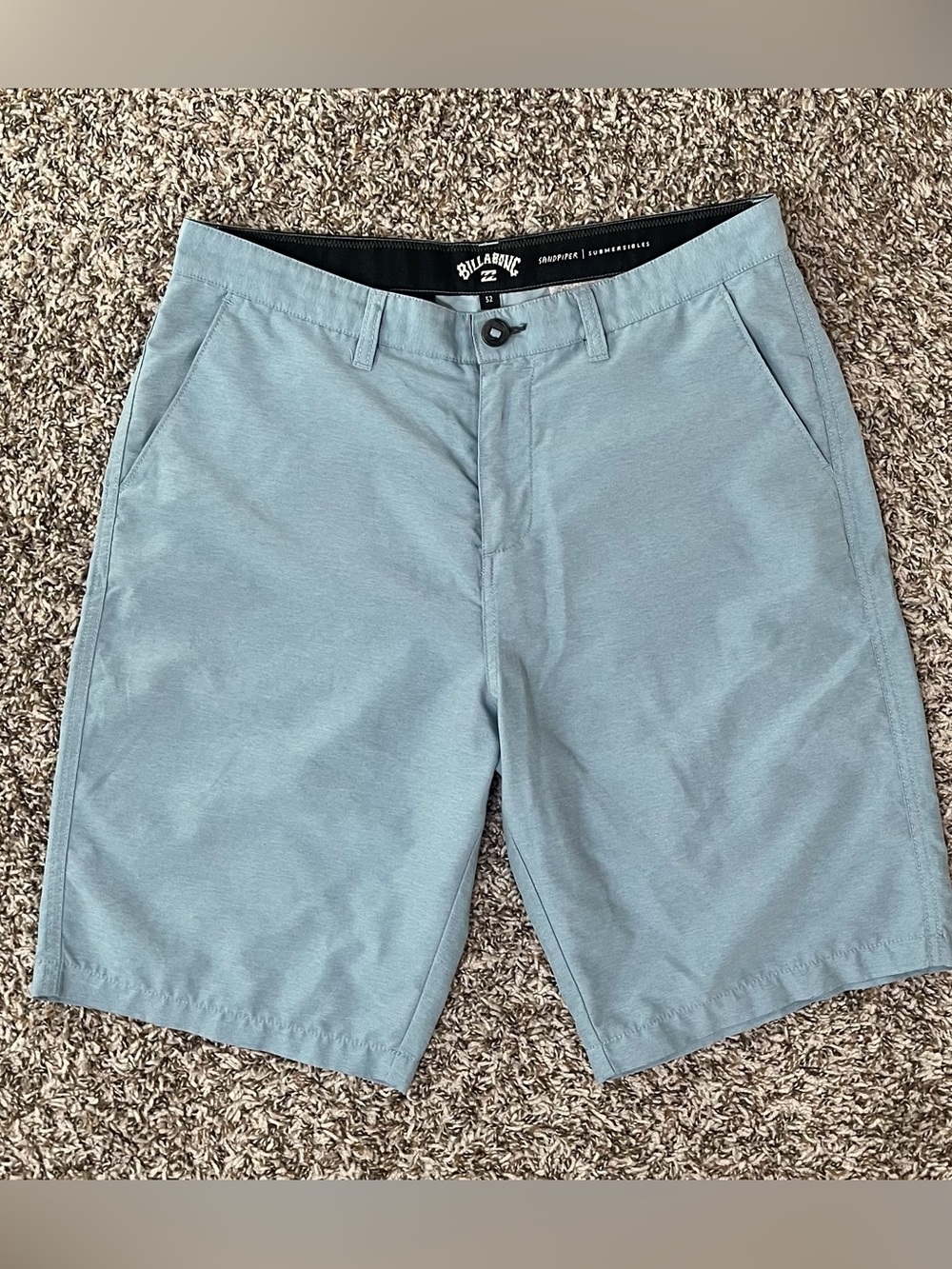 Billabong Men's Seafoam Flat Front Shorts